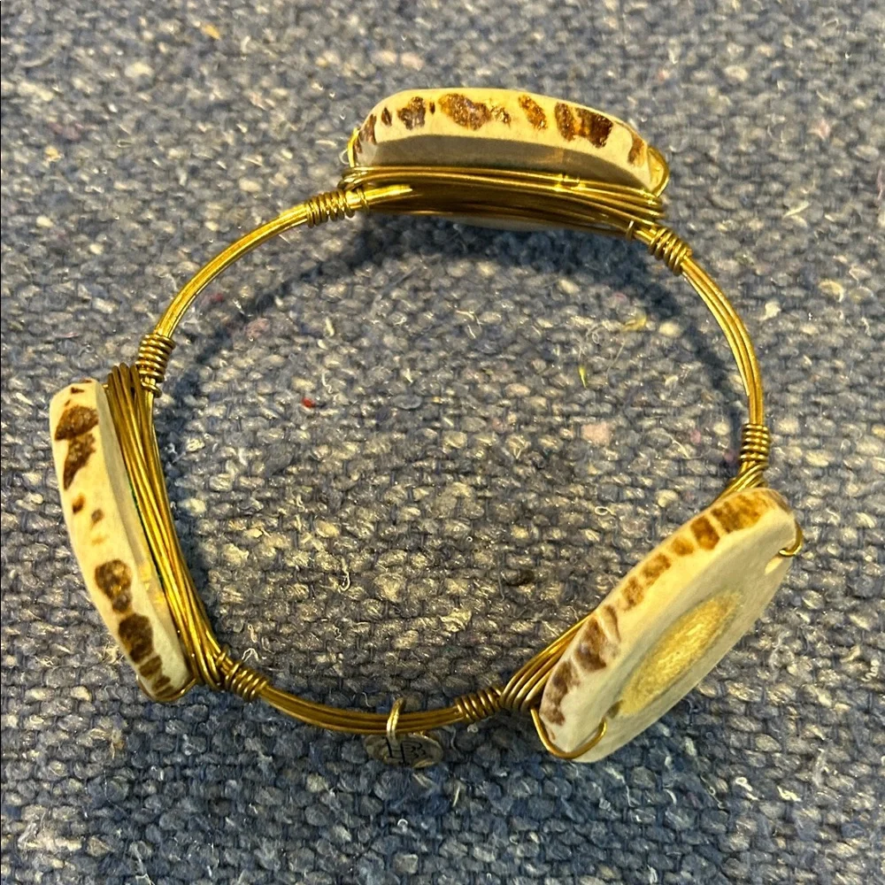 Bourbon and Bowties Gold and Antlers Bracelet - Picture 2 of 3